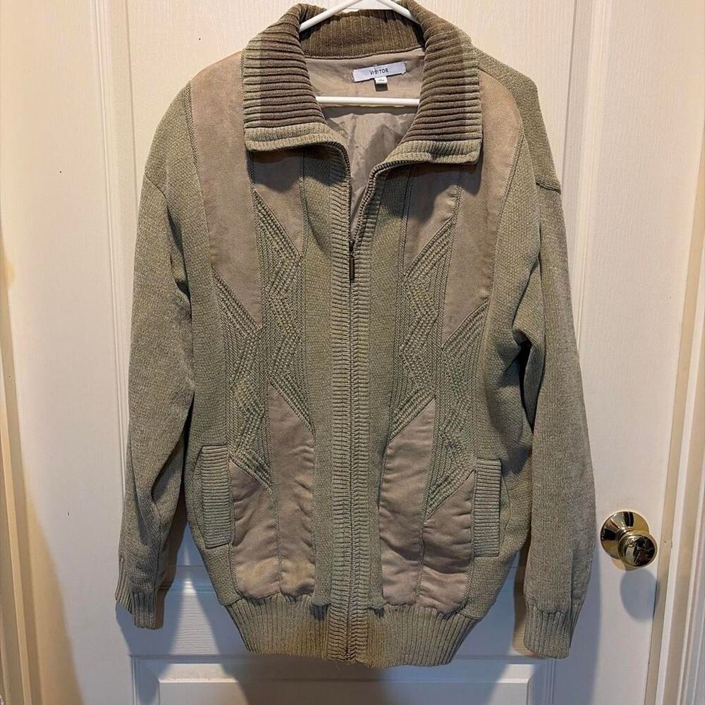 Unbranded Men's Green and Grey Jacket